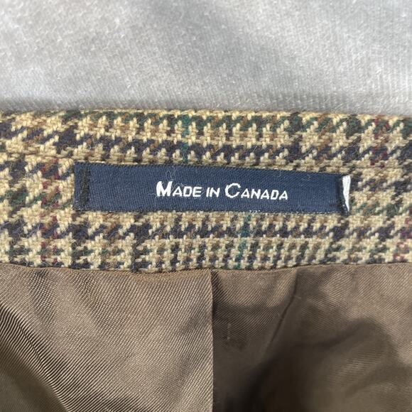 CHAPS Ralph Lauren Men's 44R Blazer Jacket Plaid Wool Classic Fit Sport Coat - Picture 8 of 8